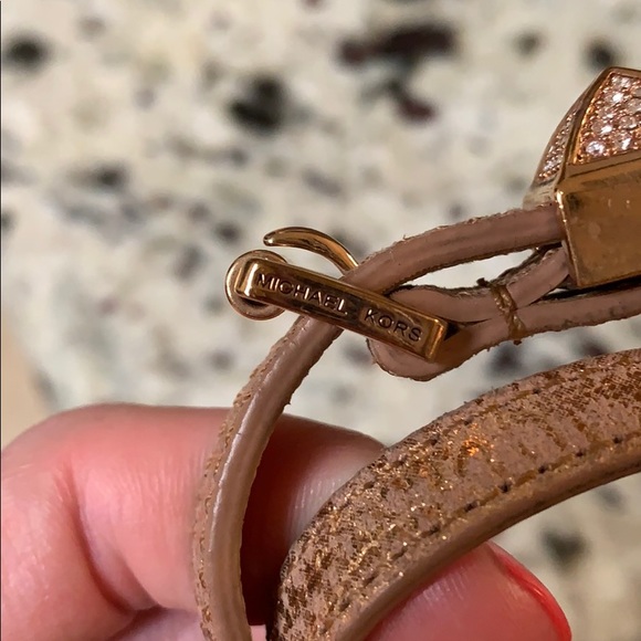 Michael Kors Rose Gold Double Wrap Bracelet - Picture 4 of 4